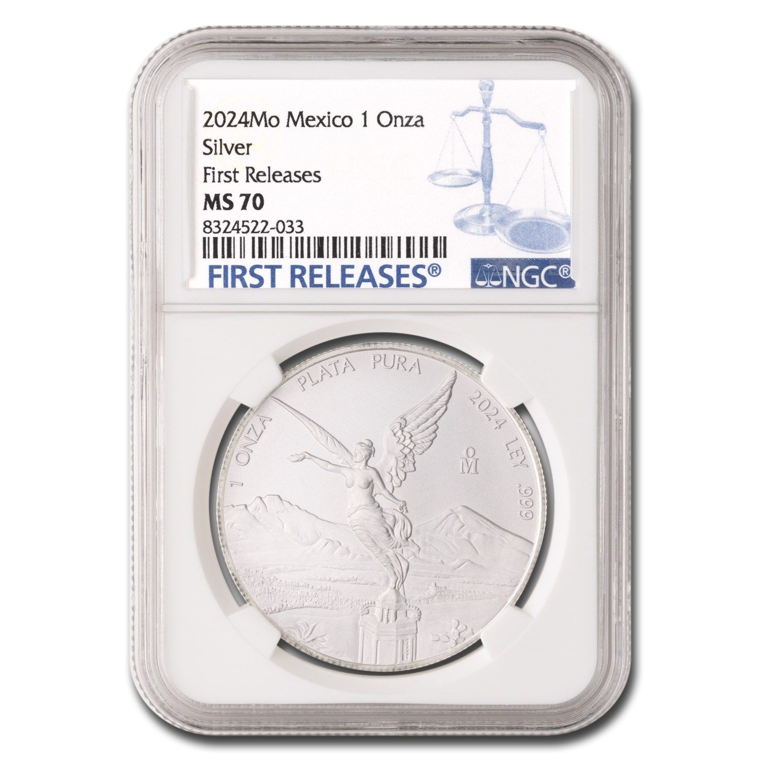 2024年 (新品) メキシコ「リベルタッド」純銀 1オンス 銀貨