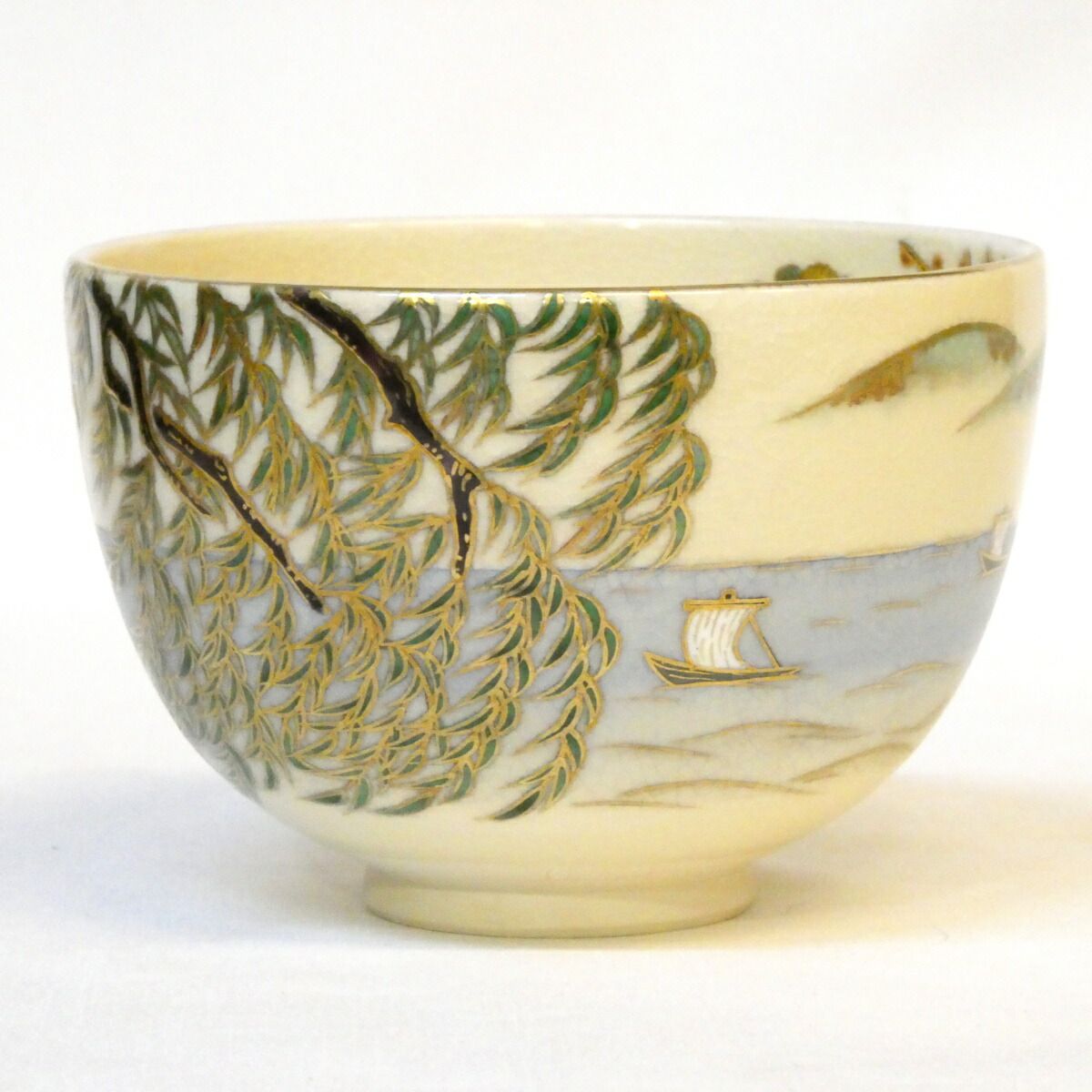 色絵松籟の海画茶碗