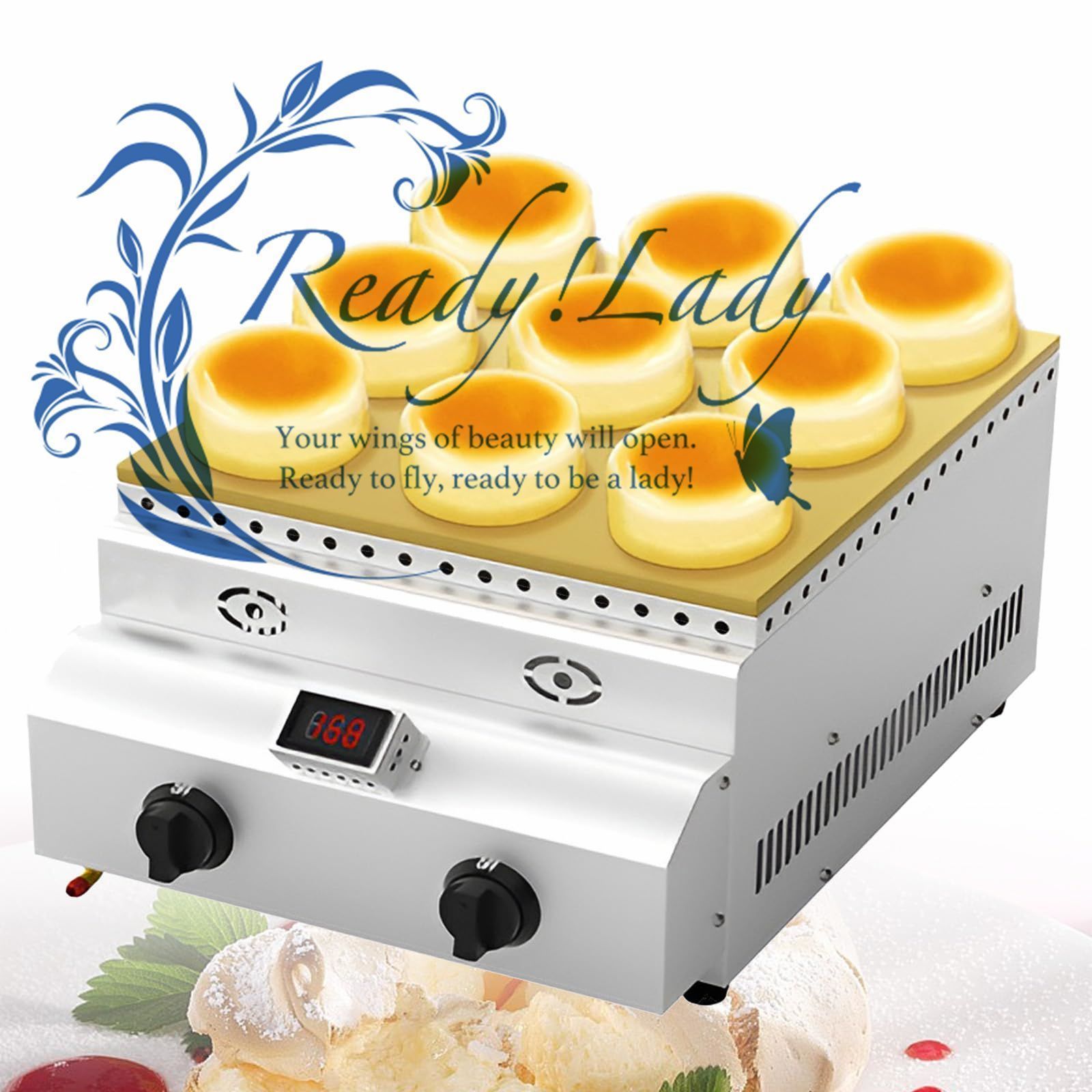 銅製グリルプレート 3バルブどら焼き