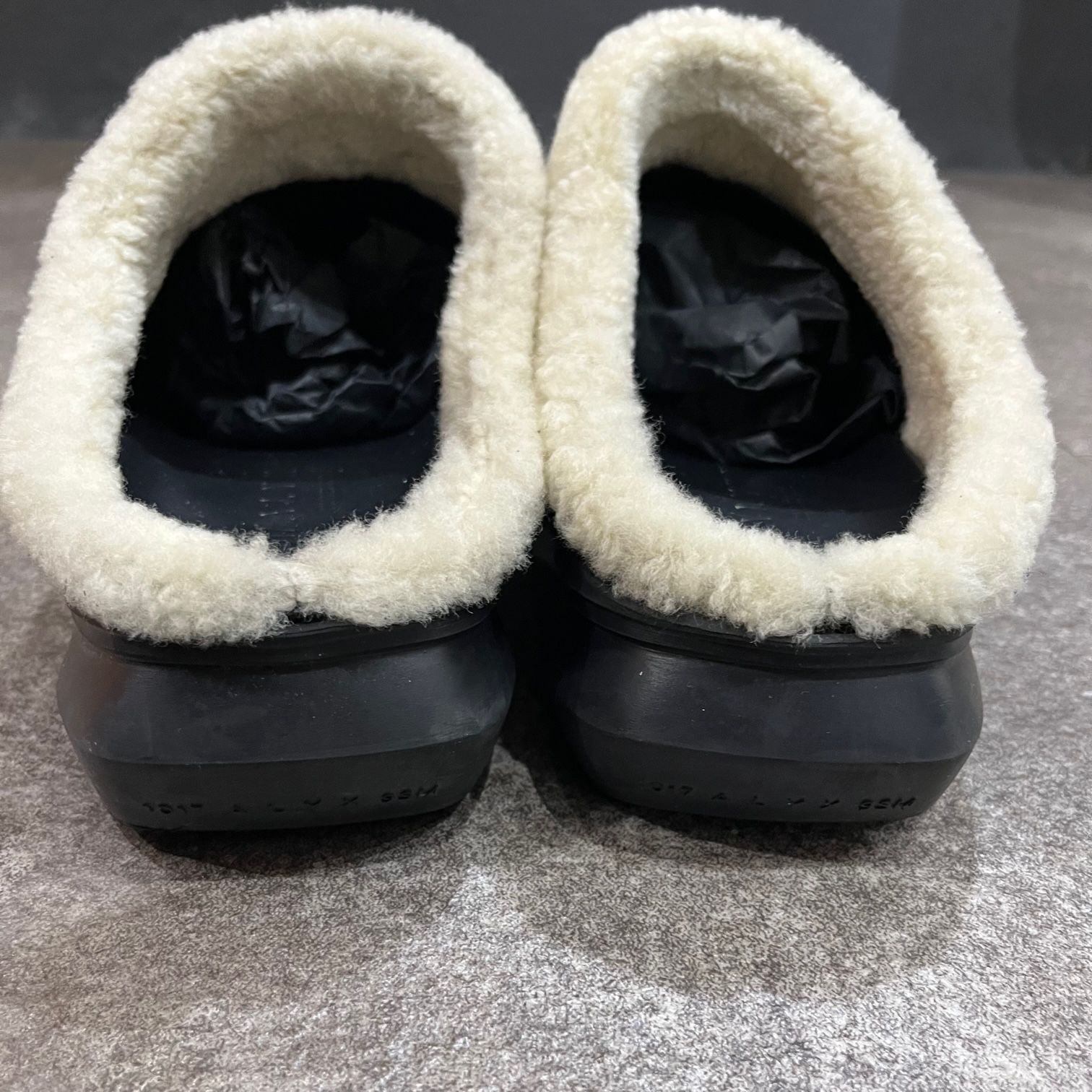 1017 ALYX 9SM SHEARLING MONO MULE モノ ボア シューズ サンダル