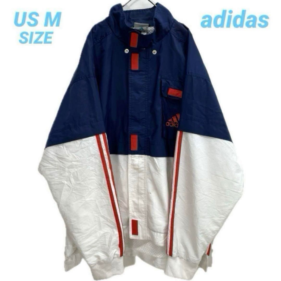 adidas アディダス オールド ビンテージ 万国旗タグ ジップ