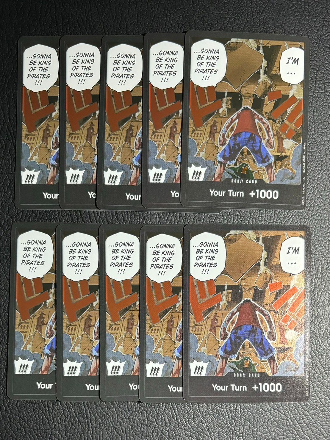 即日発送 英語版ドン！カード モンキー・D・ルフィVSクロコダイル 10枚 