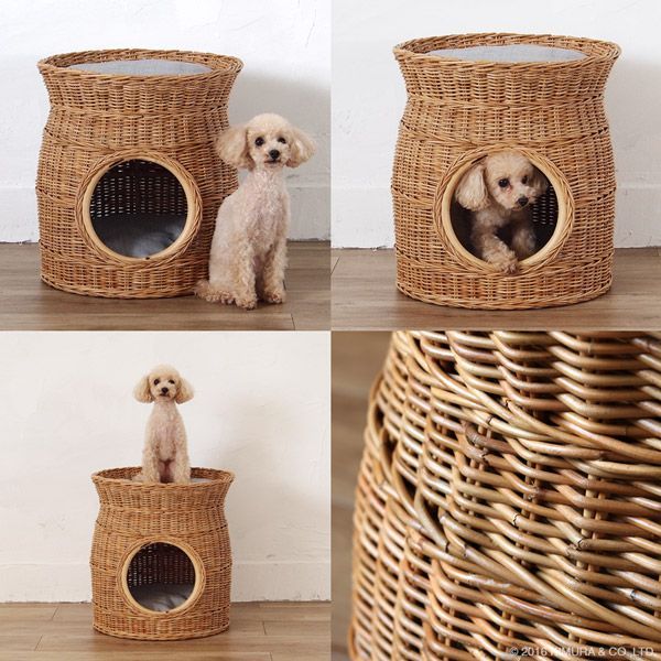 ラタン ペットハウス 犬猫兼用 ペット用品 犬用品 猫用品 ドッグハウス 寝床 2704 STEELWINDOWSANDDOORS_COM