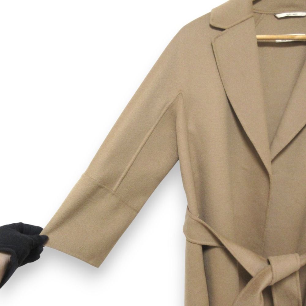 美品 S Max Mara エスマックスマーラ ARONA ウール100％ リバーコート  