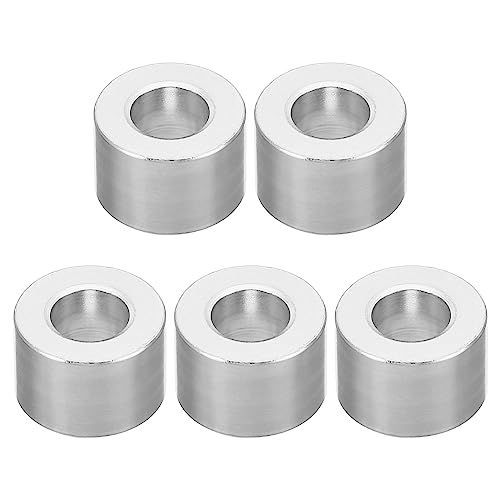 PATIKIL M6アルミスペーサー 5個 メタルスペーサーアルミ ラウンド 6.2mm ID x 12mm OD x 8mm L 厚さ アルミスペーサー 1/4＂ID ネジスタンドオフ 1/4＂やM6ネジボルト