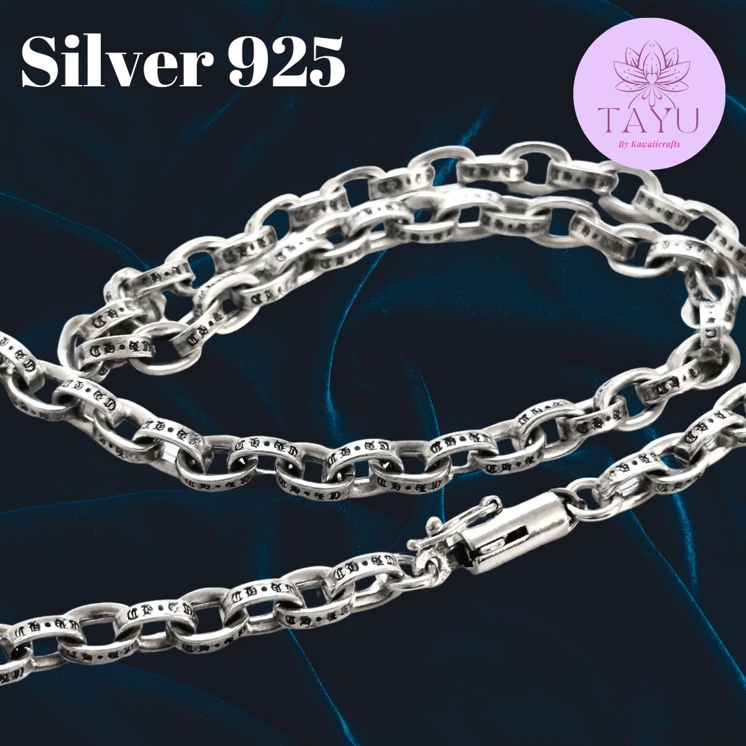 新品　約50cm   （ペーパーチェーン）silver925 クロムハーツペーパーチェーンネックレス20インチ（約50cm