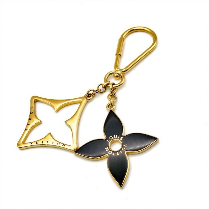 【Louis Vuitton】モノグラムフラワーパズルキーホルダー 美品 LOUIS VITON ルイヴィトン モノグラムフラワー ポルト クレ
