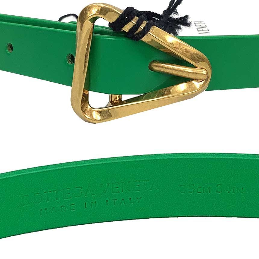 【未使用】BOTTEGA VENETA トライアングル ベルト グリーン ボッテガヴェネタ(BOTTEGA VENETA)ボッテガヴェネタ