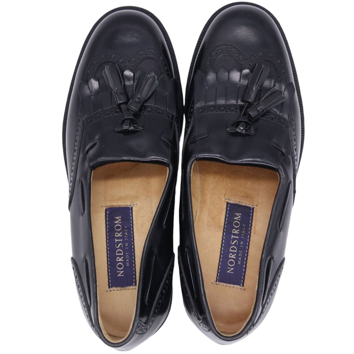 キルト タッセルローファー