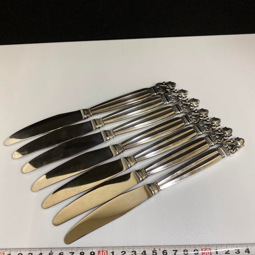 エコーンシルバーナイフ7本562g長さ22.7㎝ケース付