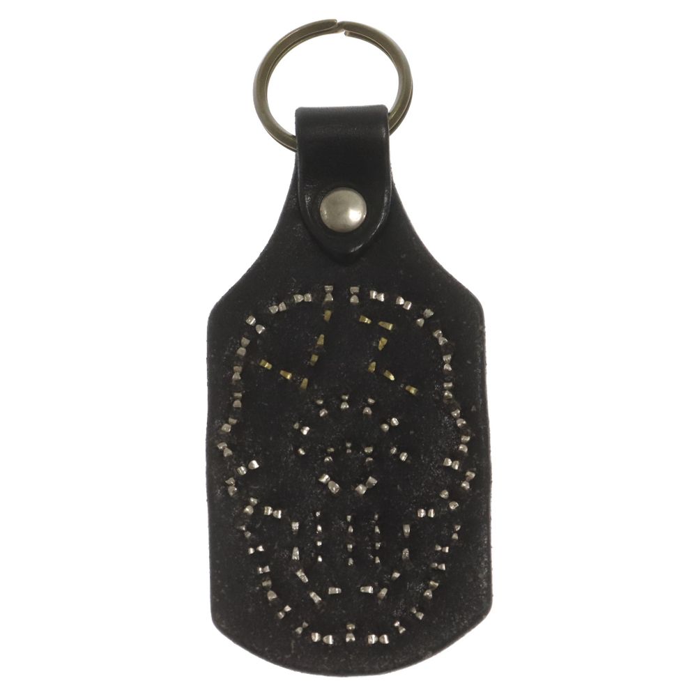 STOP LIGHT (ストップライト) Boots Leather Stuts Key Holder ブーツレザースカルキーホルダー ブラック -  メルカリ