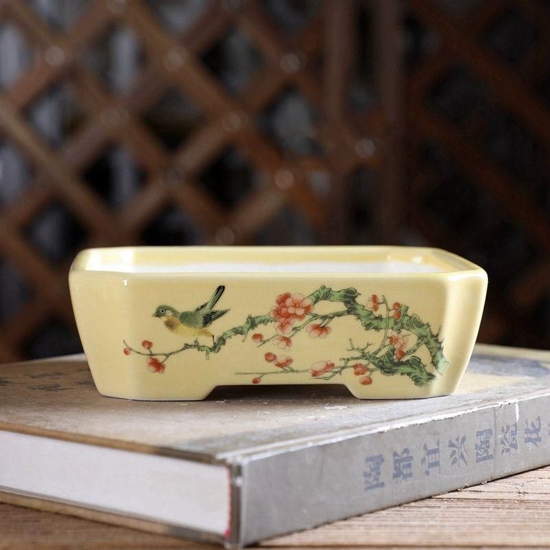 盆栽鉢 植木鉢 小品盆栽鉢 大品盆栽鉢 長方鉢 中国宜興 紫砂