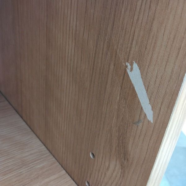 右開き ブラウン 天然木調オープンキャビネット MARWIL-DEMENAGEMENTS_CH