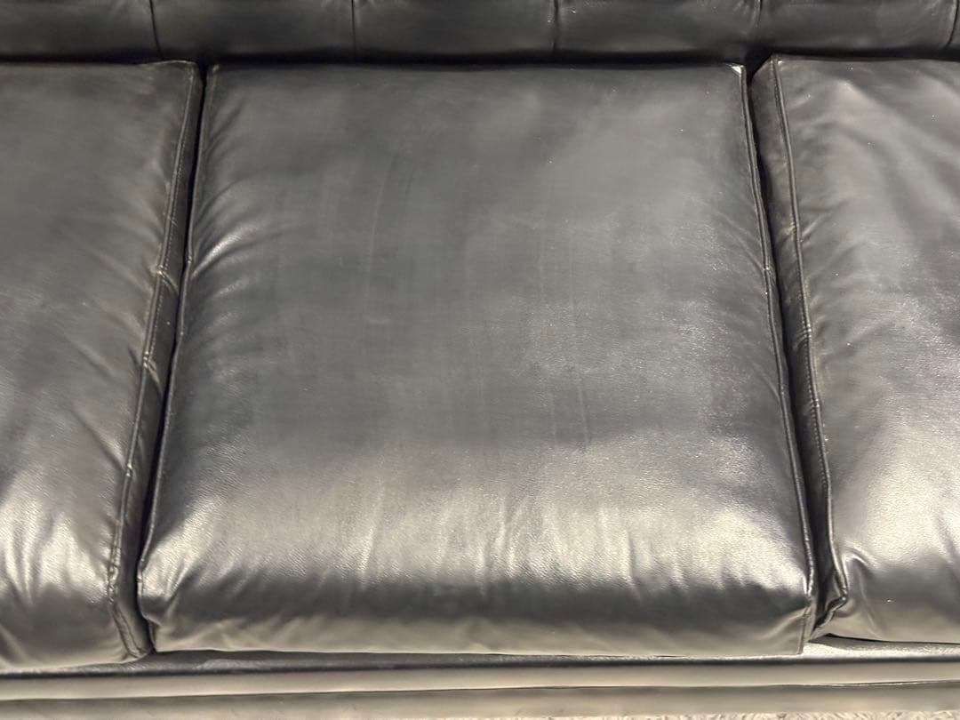 karimoku カリモク 3人掛けソファ 3Pソファ ボタンダウン 本革 IZ