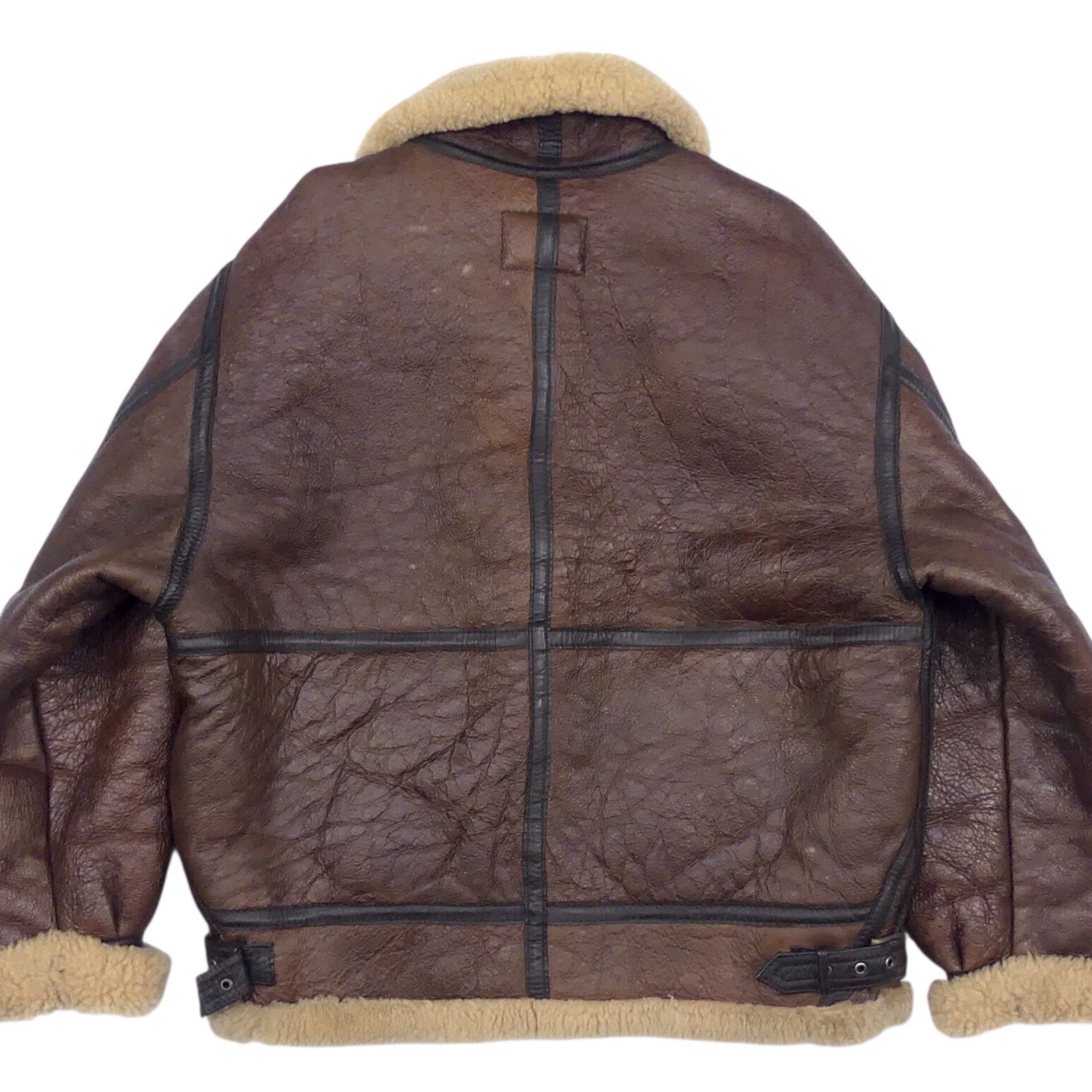 B-3 ムートンジャケット Lサイズ 羊革 サイズ50◎フライトジャケット