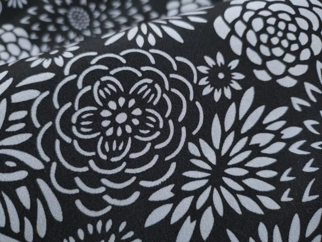 平和屋着物○九寸名古屋帯 作家物 伊勢型染 舞花文 正絹 逸品