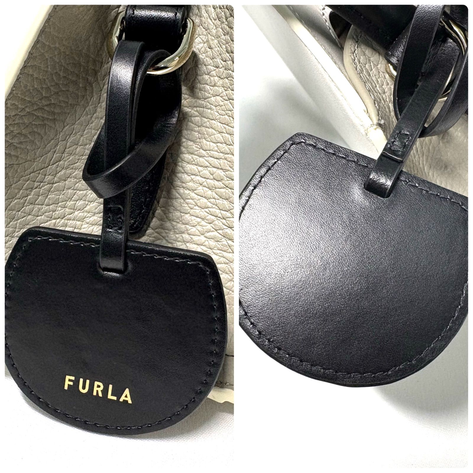 美品】FURLA フルラ レザー ジェネシー ハンドバッグ ショルダーバッグ 