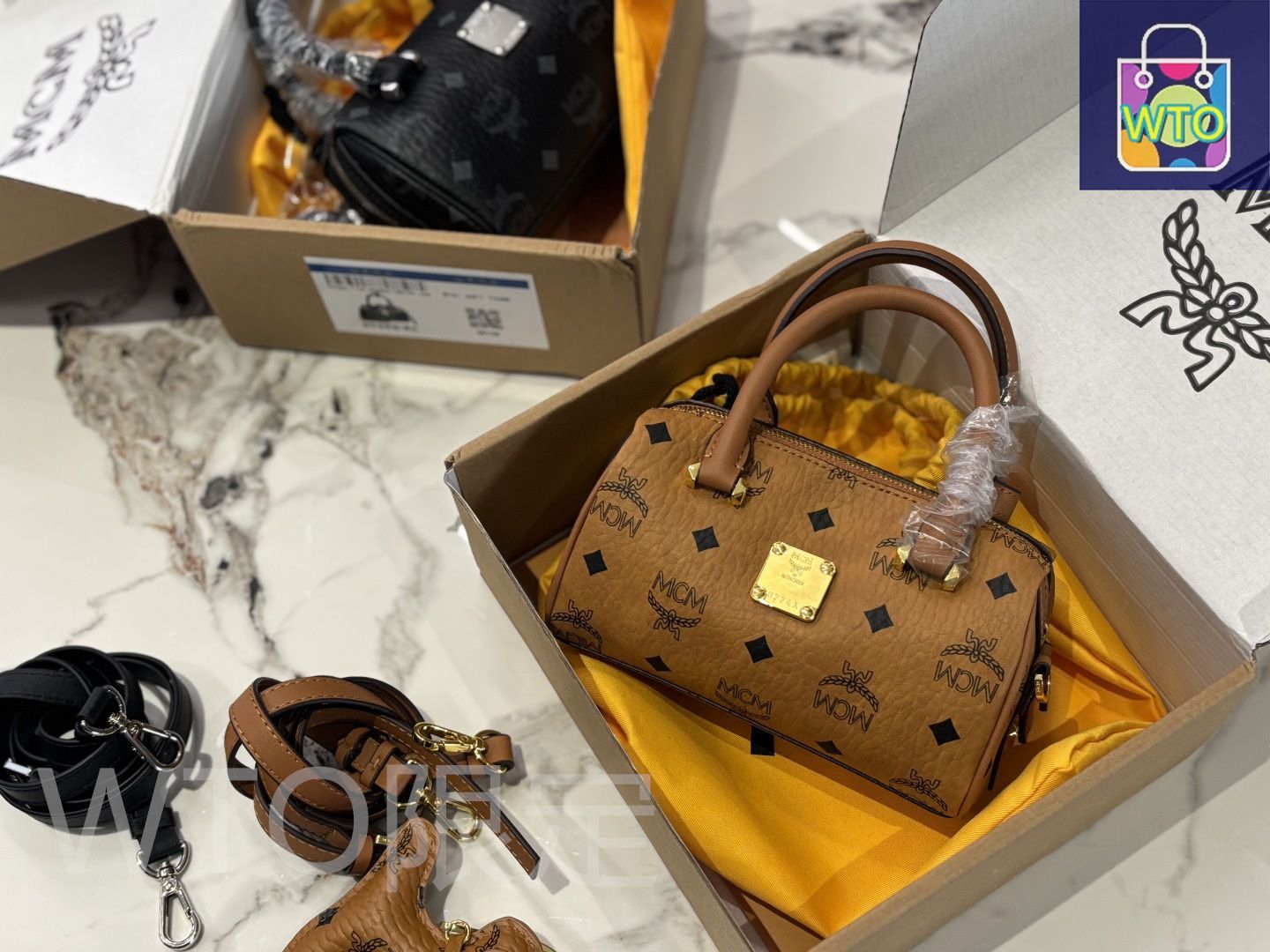 今日特価】MCM エムシーエム ボストンピローバッグ 可愛らしい