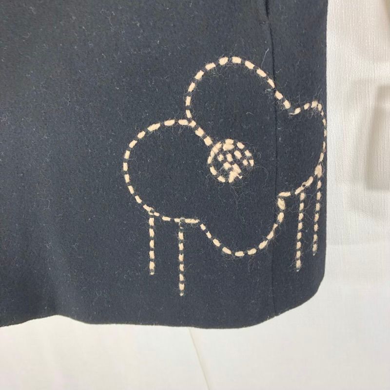 ★ホコモモラ刺繍ステッチ花ボタン鮮やかコート★ ★ホコモモラ刺繍ステッチ花ボタン鮮やかコート★