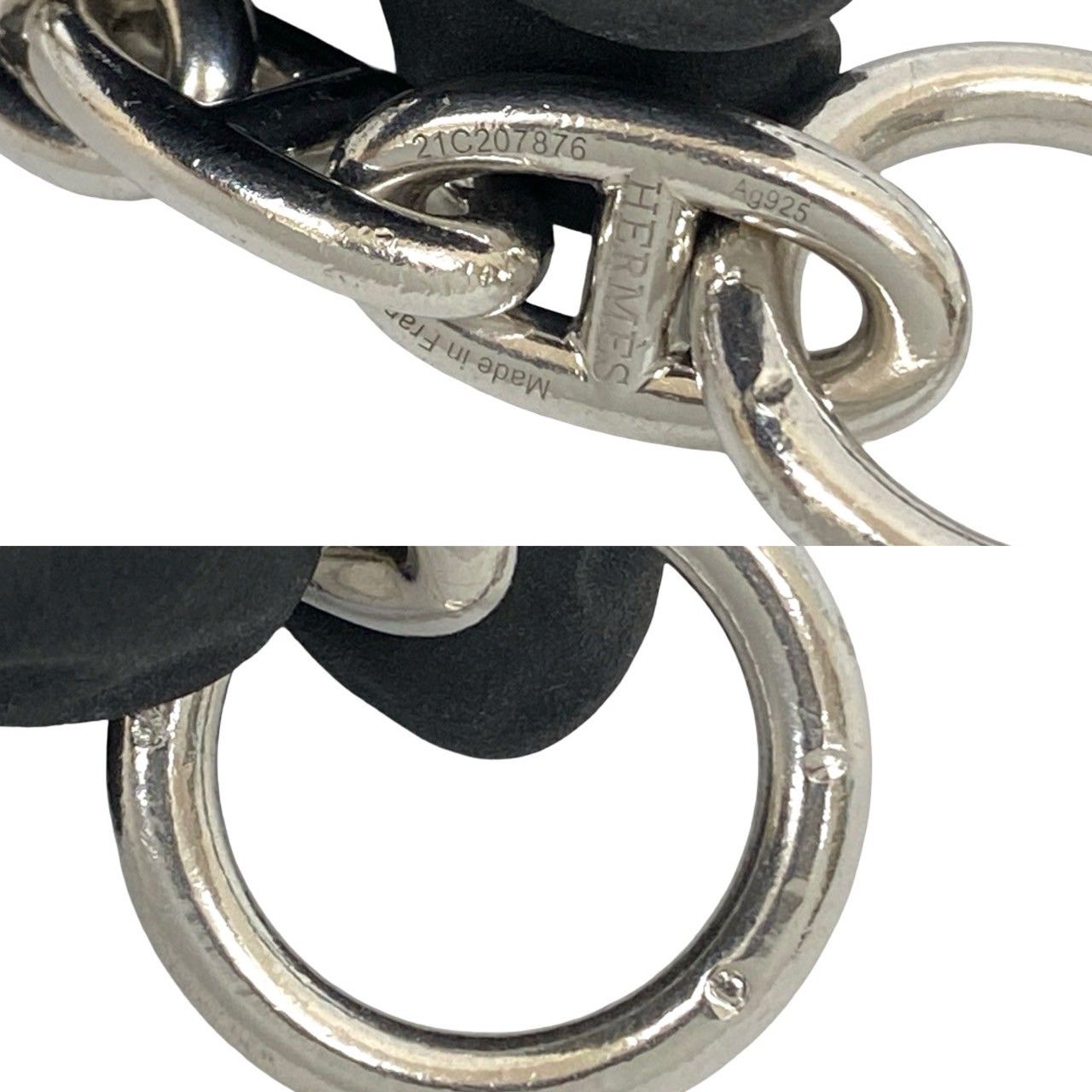 極 美品 HERMES エルメス シェーヌダンクル GM 14コマ シルバー925