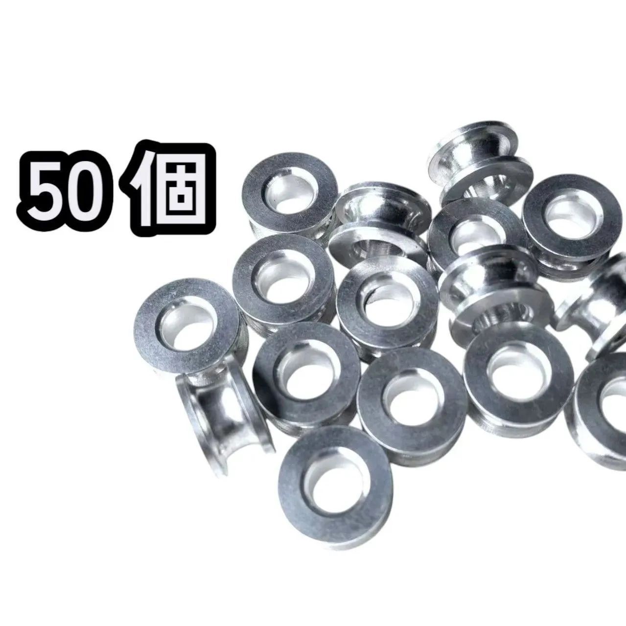 くくり罠 〇リングホイール 50個 4mmワイヤー用