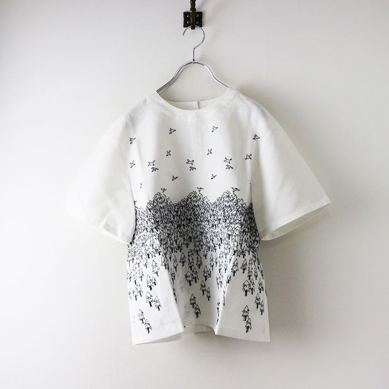 美品 2024SS ミナペルホネン mina perhonen forest to bird ブラウス  