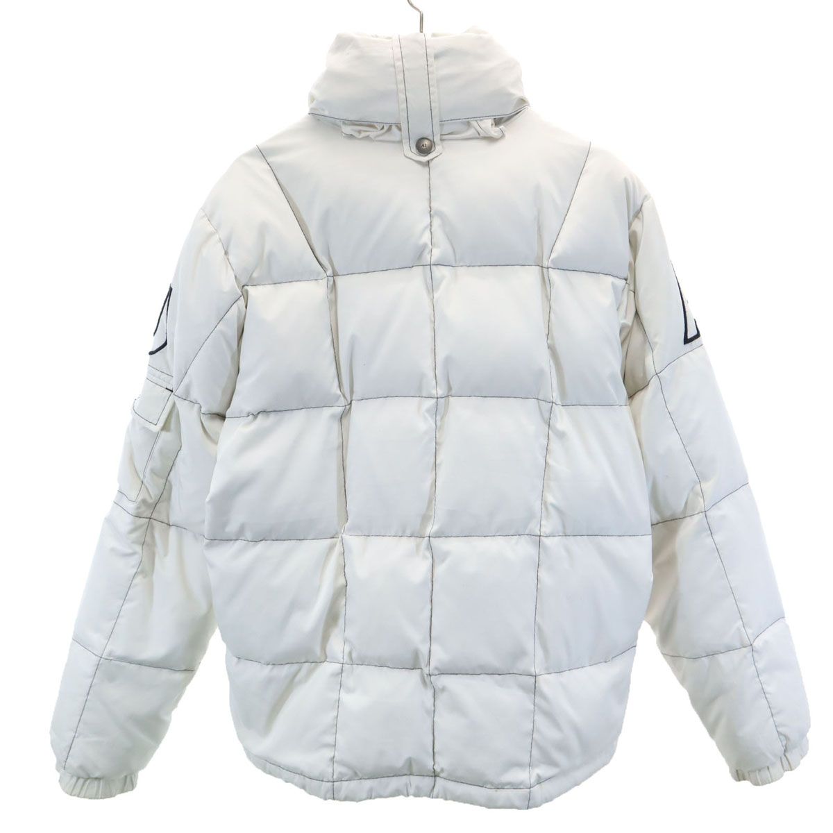 ARMANI JEANS - 古着 ARMANI JEANS アルマーニジーンズ スノーボード ダウンジャケット 32 白系 スキー レディース ARMANI JEANS アルマーニジーンズ スノーボード ダウン