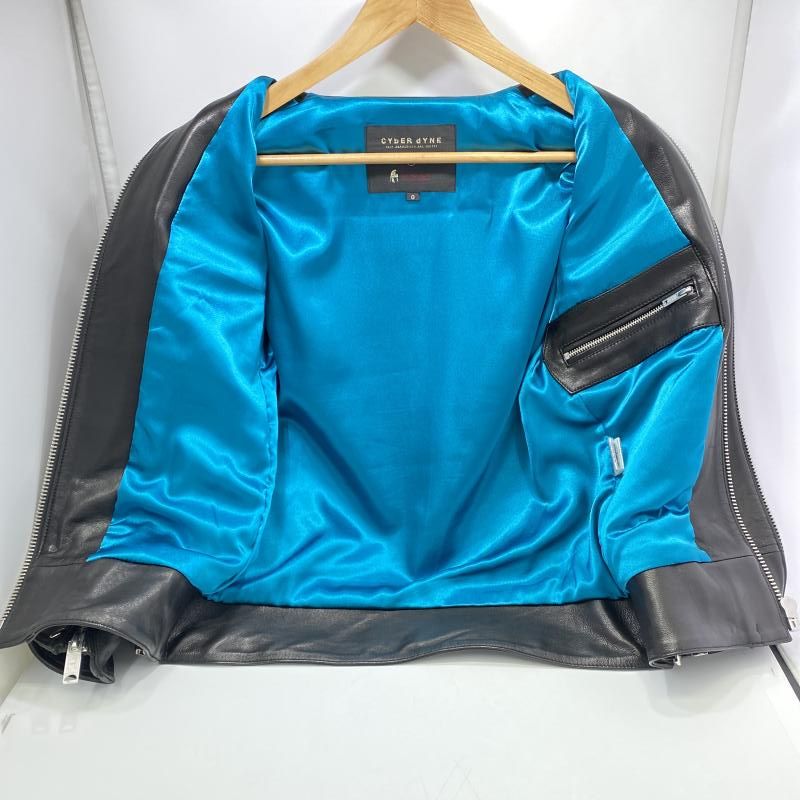 中古】CYBER DYNE 次元 ライダースジャケット ブラック サイズ0