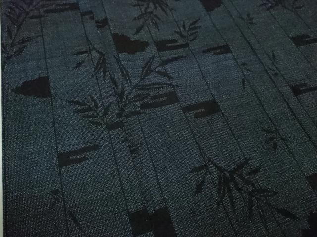 平和屋本店□極上 本場結城紬 重要無形文化財 奥順謹製 100亀甲 笹文