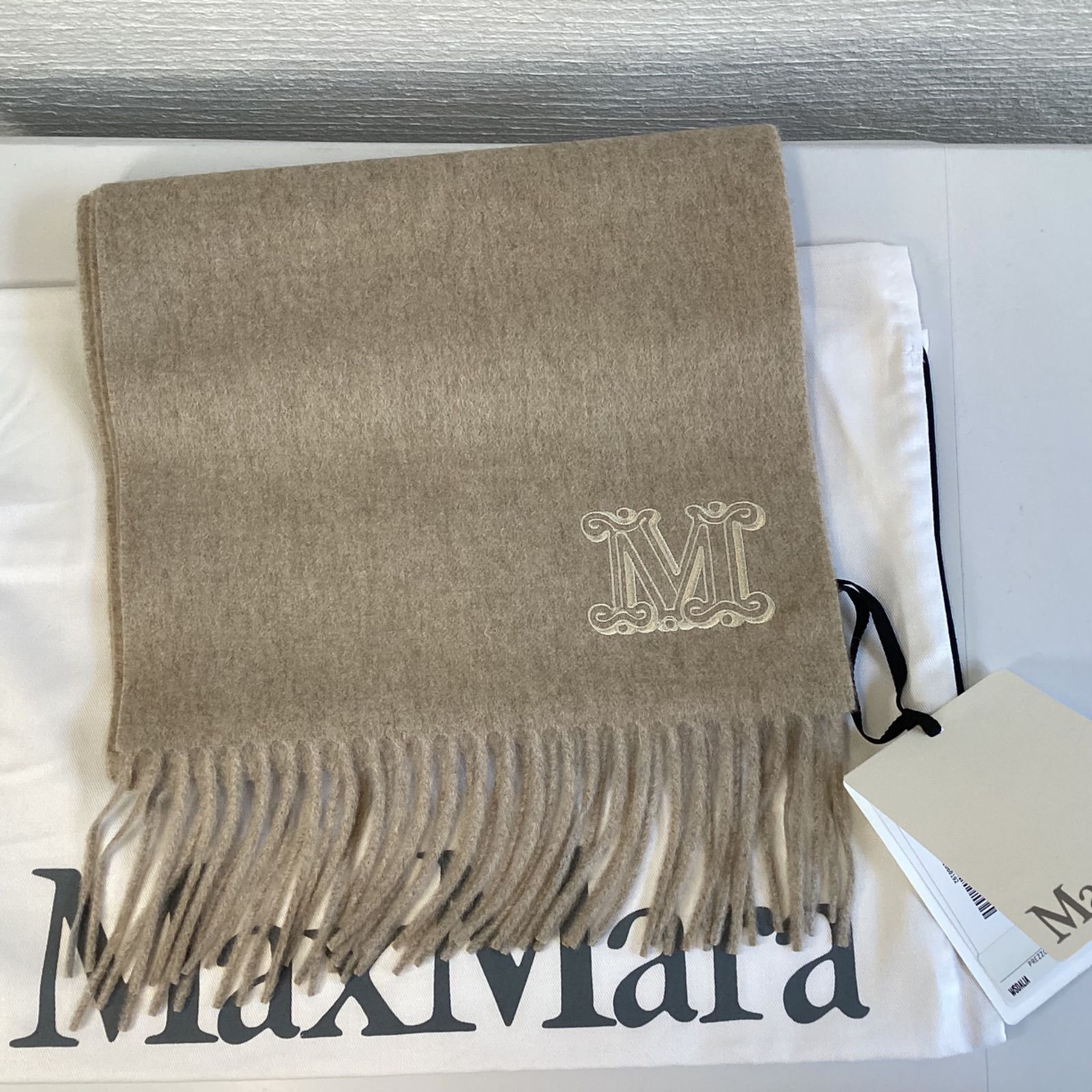 マックスマーラ MAX MARA カシミアマフラー（カシミヤ） WSDALIA 14541311 / 24546311 MaxMara マックスマーラ カシミア マフラー スカーフ ロゴ ストール