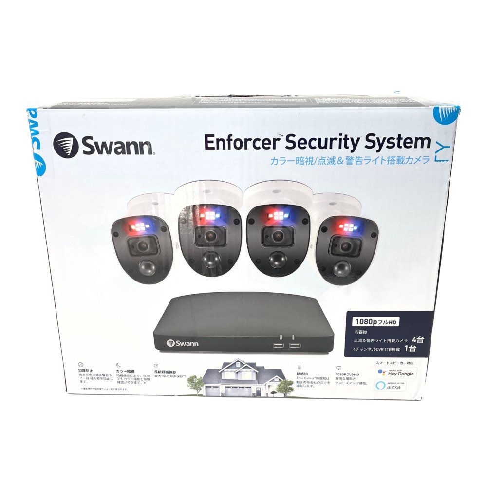 Swann カラー暗視/点滅＆警告ライト搭載カメラ未使用品 ◇◇Swann カラー暗視/点滅&警告ライト搭載カメラ Enforcer