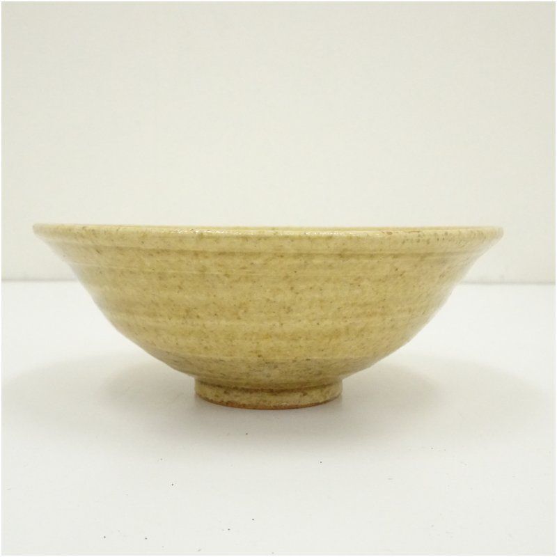 加藤廉平造 黄瀬戸平茶碗（箱付） 茶道 抹茶 おしゃれ 抹茶茶碗 抹茶碗