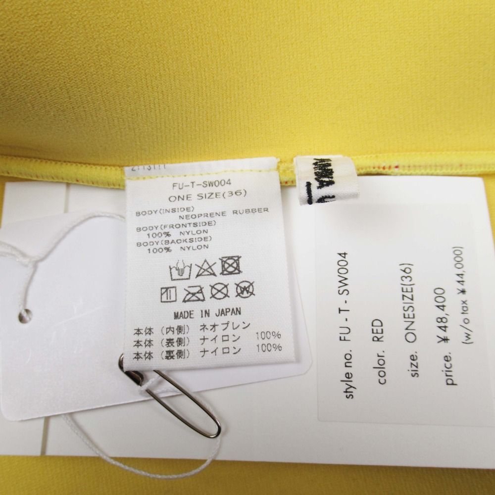 未使用 FUMIKA_UCHIDA フミカウチダ 24ss ネオプレン素材 ショーツ  