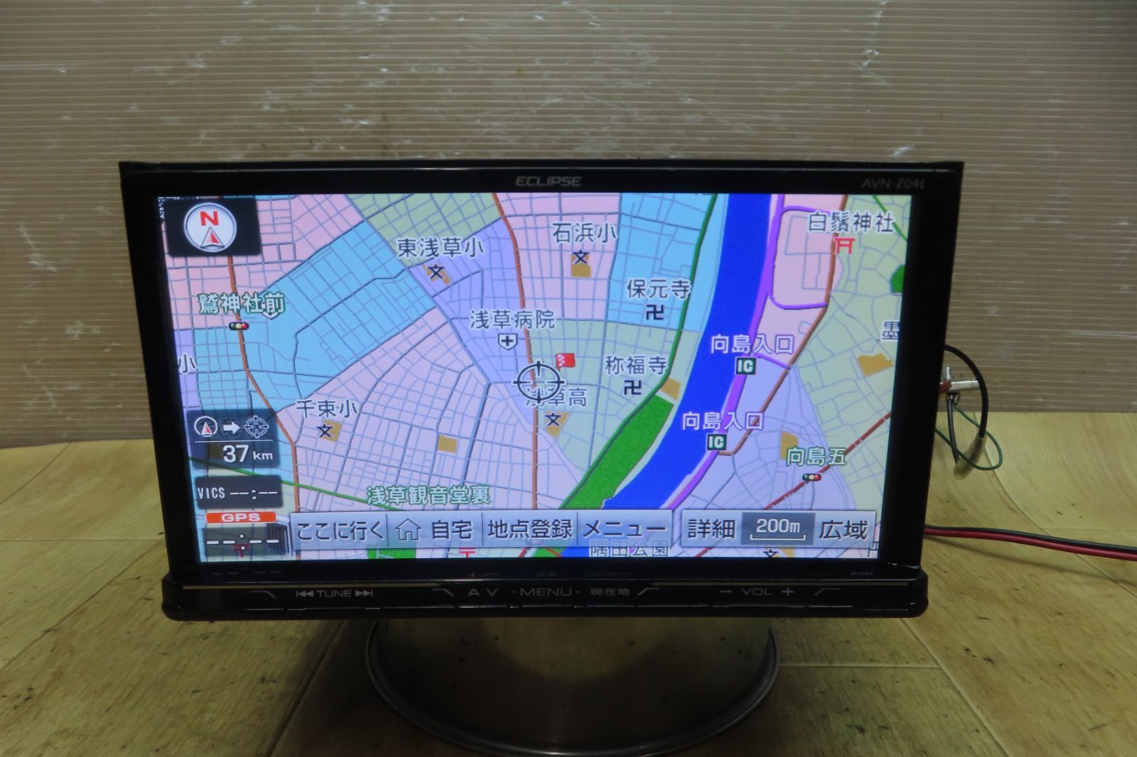 動作保証付☆F3567/イクリプス AVN-Z04i メモリーナビ 地図2014