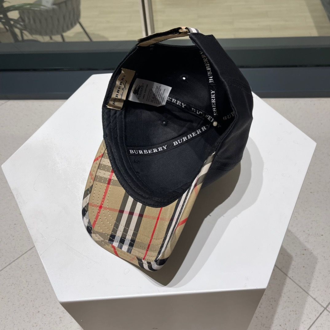 今日特価】BURBERRY 2022 新 刺繍 ベースボールキャップ-3