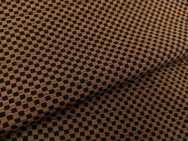 平和屋着物＃男性　長羽織　本場染大島紬　市松文様　正絹　逸品　BAAT8972gt 平和屋着物＃男性 長羽織 本場染大島紬 市松文様 正絹 逸品 BAAT8972gt