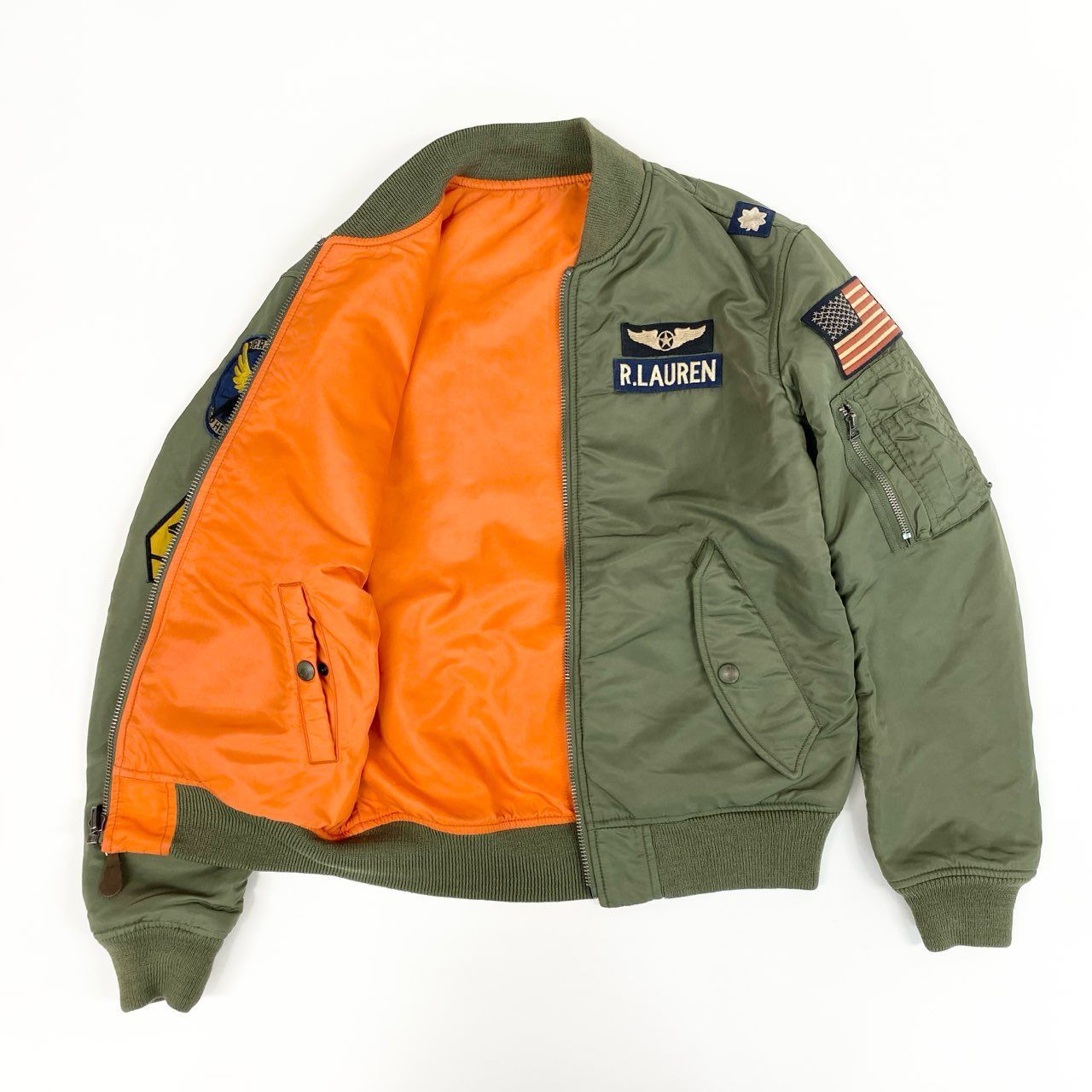 ラルフローレン 正規品 MA-1 フライトジャケット カーキ 美品