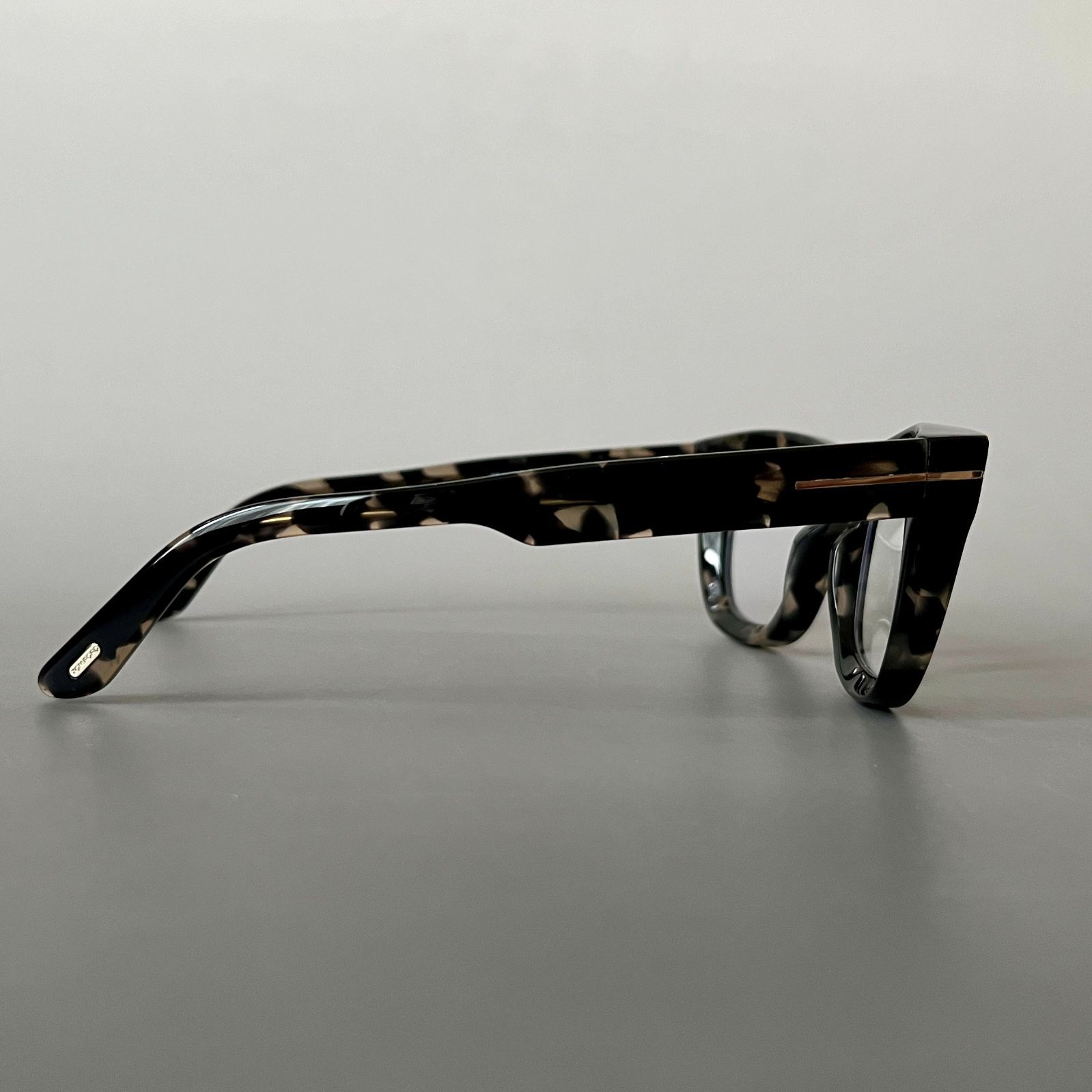 トムフォード メガネ TOM FORD ウェリントン グレー ハバナ メンズ