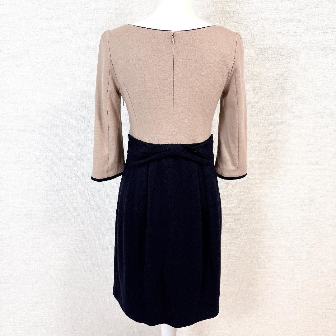 美品TOCCAベージュワンピースと黒上着サイズ4 美品TOCCAベージュワンピースと黒上着サイズ4