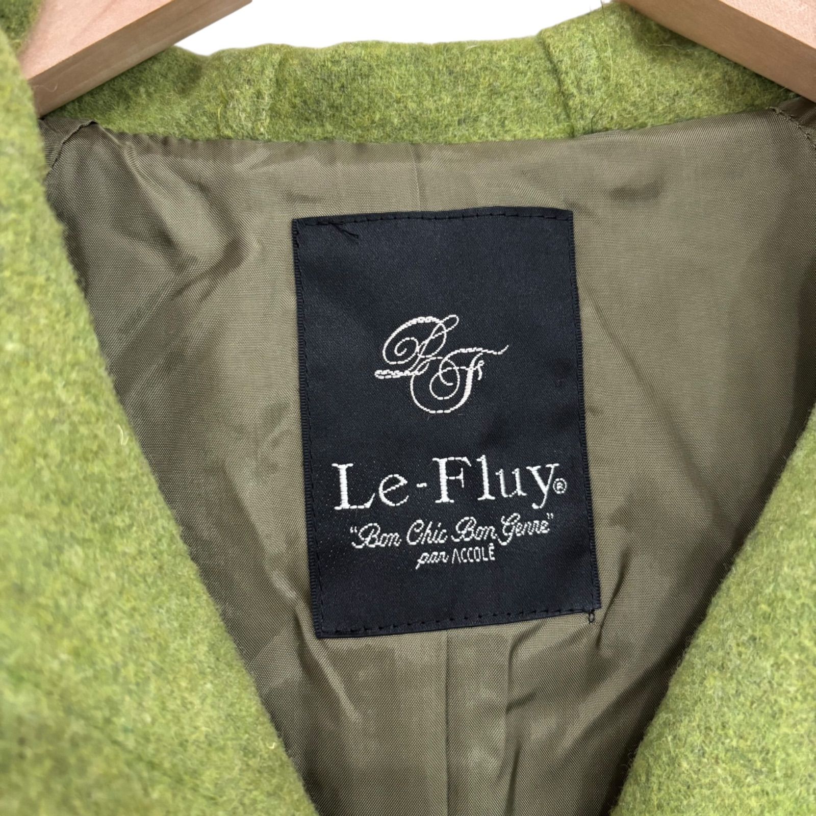 TL6 Le Fluy レフルイ アコーレ ウール混 ダッフルコート 裾