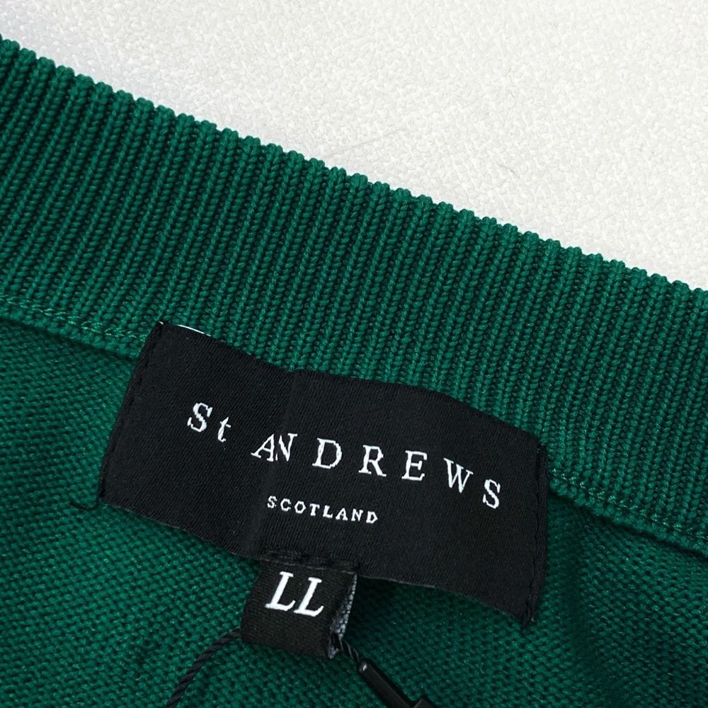 サイズ：LL ST ANDREWS セントアンドリュース 042-2270951 ニット セーター  グリーン系 [240101484210] ゴルフウェア メンズ ストスト サイズ：LL ST ANDREWS セントアンドリュース 042-2270951