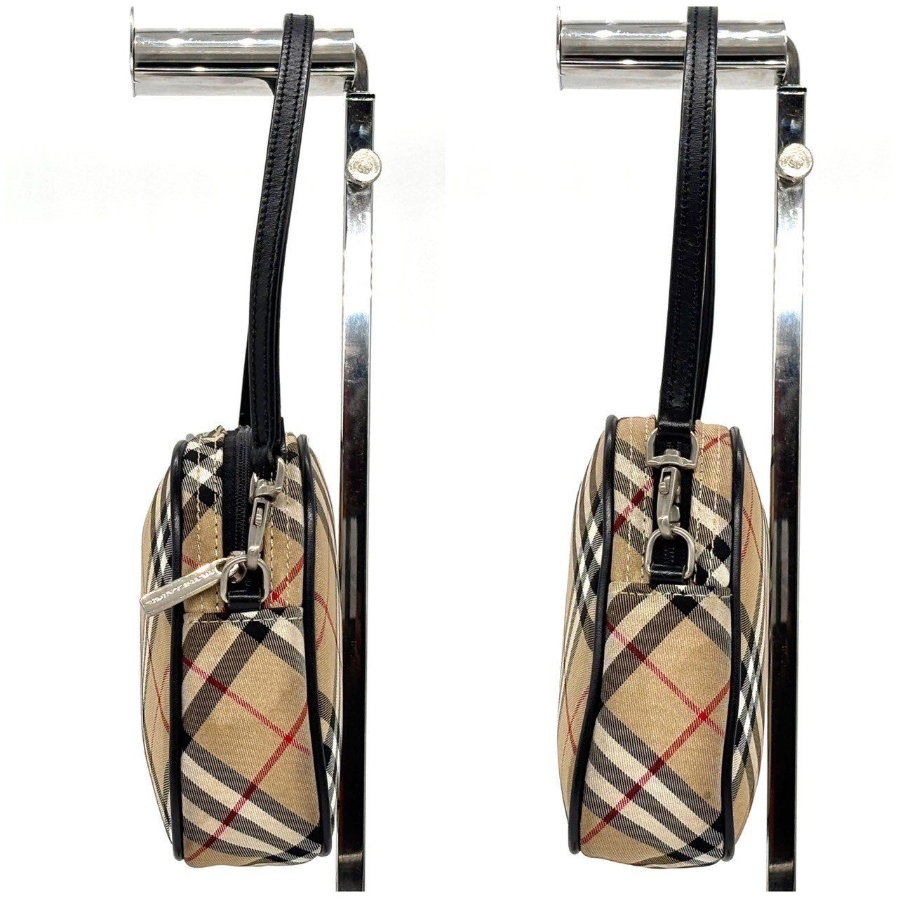 【極美品】バーバリーブルーレーベル アクセサリーポーチ ノバチェック 毎日かわいく差がつく】 BURBERRY バーバリー ブルーレーベル