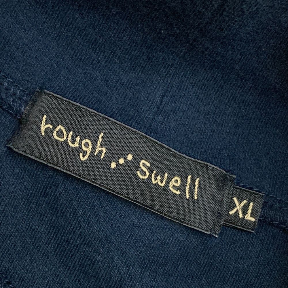 サイズ：XL ROUGH&amp;SWELL ラフアンドスウェル  タートルネック 長袖Tシャツ  ネイビー系 [240101501549] ゴルフウェア メンズ ストスト サイズ：XL ROUGH&SWELL ラフアンドスウェル タートルネック
