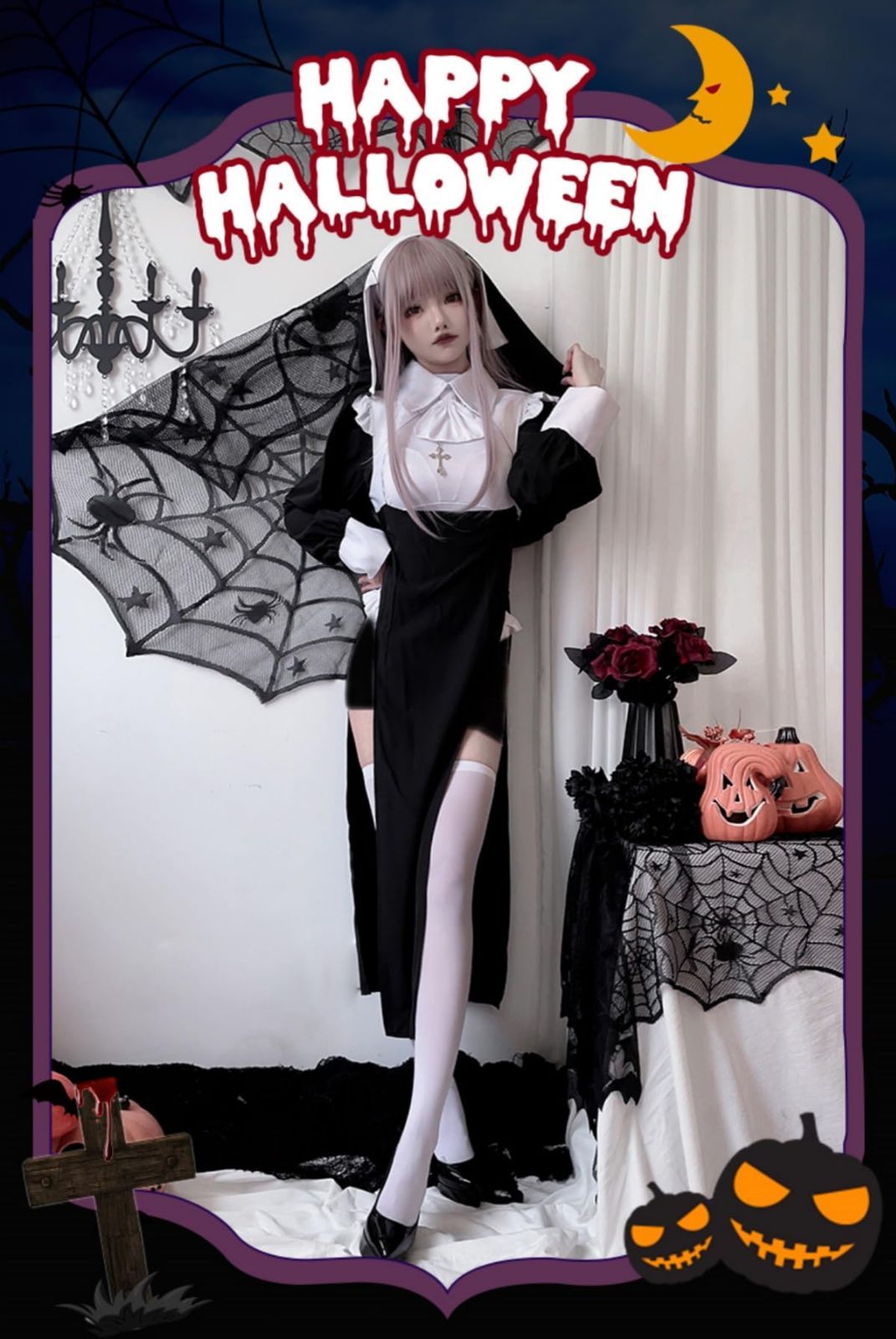 ハロウィン*コスチューム*コスプレ*セクシー*修道女*シスター ハロウィン*コスチューム*コスプレ*セクシー*修道女*シスター