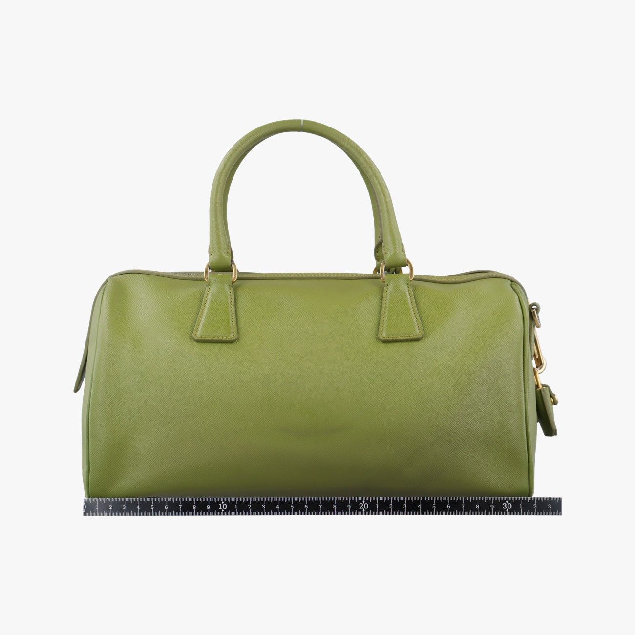 プラダPradaボーリンググリーンサフィアーノレザーBL845Y7 R 208