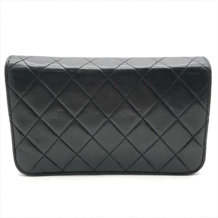 美品 CHANEL シャネル ココマーク ミニ マトラッセ ラムスキン  