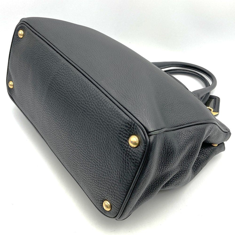 プラダ　レザー　ブラック　ハンドバック PRADA プラダ ハンドバッグ レザー ブラック ハンドバッグ