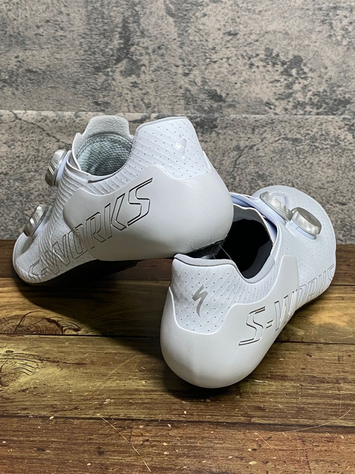 JM416 スペシャライズド SPECIALIZED エスワークス S-WORKS ARES 2 RD ビンディングシューズ 白 EU40.5 SPD-SL