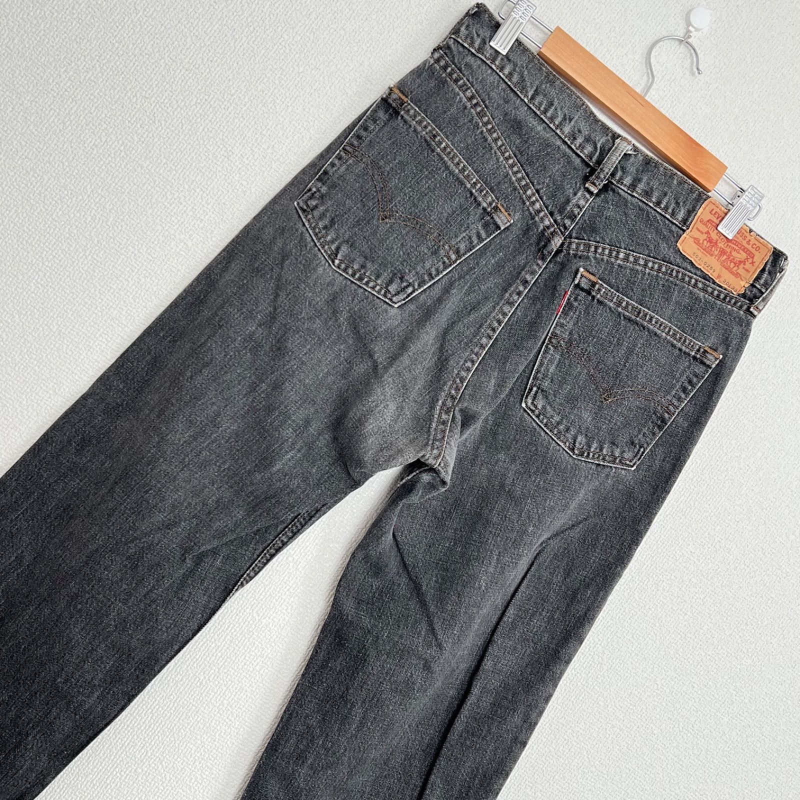 (^w^)b Levi’s 503‐0259 リーバイス 503 ブラックデニムパンツ ジーンズ ジーパン 綿100% コットン カッコいい オシャレ 着回し シンプル カジュアル メンズ サイズW30