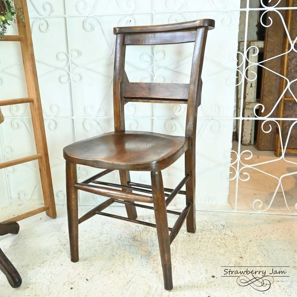 L3705-17-3 英国アンティーク チャーチチェア ヴィクトリアン